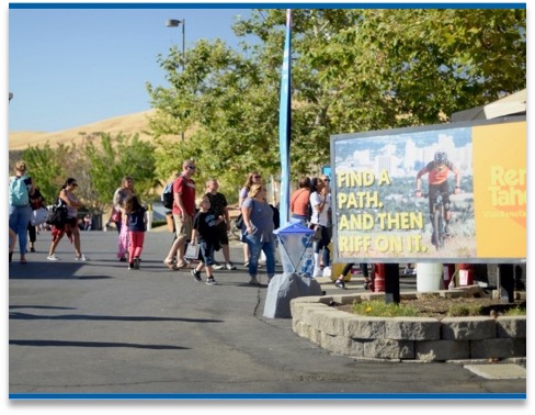 Reno-Sparks Convention and Visitors Bureau concert venue signage